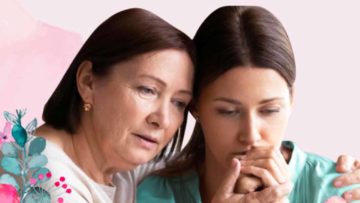 pink elephants support network - photo of two women supporting each other