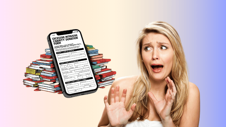 Charity donation form nightmare