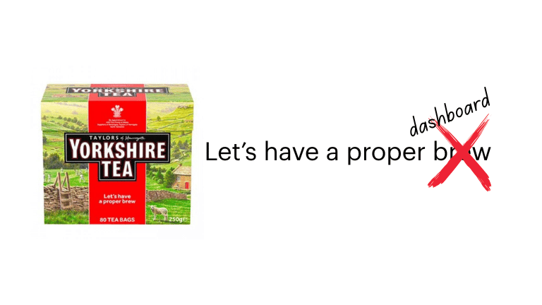 yorkshire tea - lets have a proper dashboard